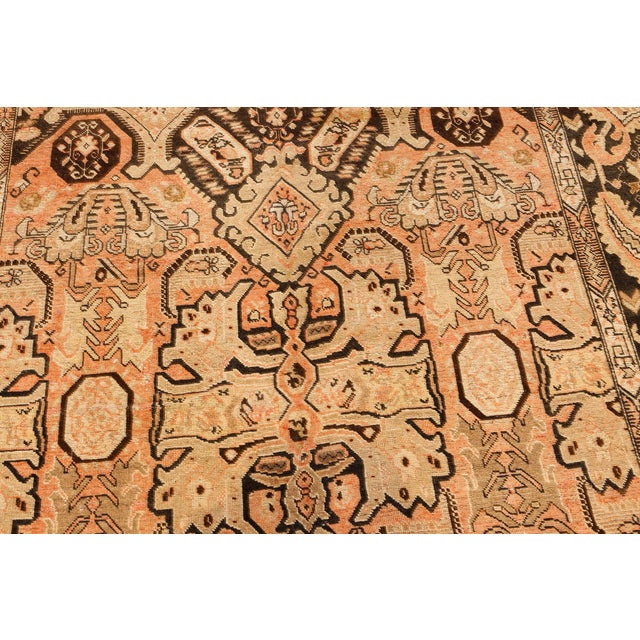 1900 - 1909 Authentic 1900s Karabagh Bold Design Handmade Wool Rug For Sale - Image 5 of 8