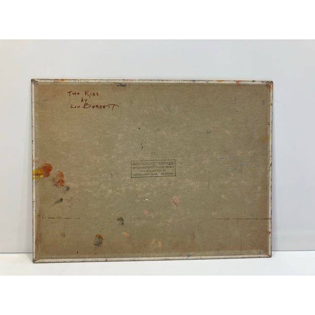 This oil painting is signed Lou Burnett. Louis Anthony Burnett (1907-1999) was born in NYC in 1907. He studied at the Art...