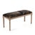 Lille Dark Brown Cowhide Bench with Oak Frame For Sale - Image 4 of 4