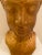 Mid Century Large Gold Plaster Buddha Head Table Lamp For Sale - Image 11 of 12