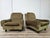Vintage Italian Lounge Chairs in Green Fabric and Wooden Base, 1970, Set of 2 For Sale - Image 16 of 16