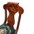 1940s Flame Mahogany Empire Side Chair Original Needlepoint Seat Refurbished For Sale - Image 10 of 16