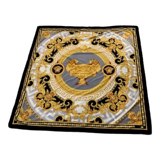 Custom Made Lion & Urn Versace Style Throw For Sale