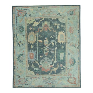 Turkish Oushak Rug 12'2" x 14'9" #19203 For Sale