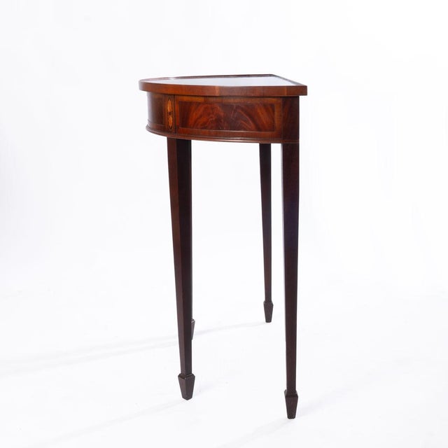 Mid 20th Century Pair Hekman Demi Lune Tables For Sale - Image 15 of 18