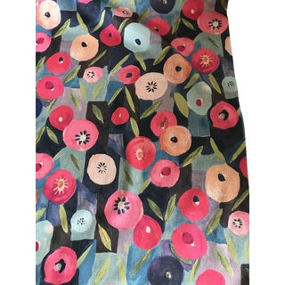 Contemporary Jessica Charles Fabric ”Dilly” Multi - 3 Yards For Sale