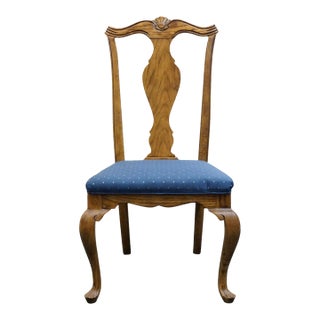 Drexel Heritage Solid Walnut Early American Traditional Dining Side Chair 186-811 For Sale