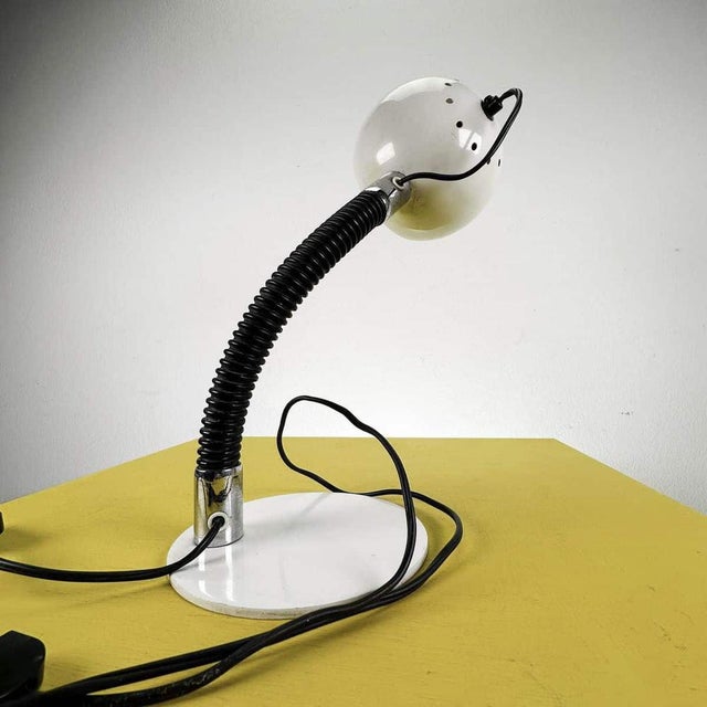 Metal Eyeball Table Lamp from Reggiani, 1970s For Sale - Image 7 of 9