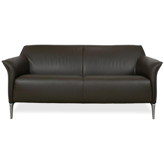 Mayon 2-Seater Sofa in Dark Green Leather from Leolux For Sale - Image 12 of 12