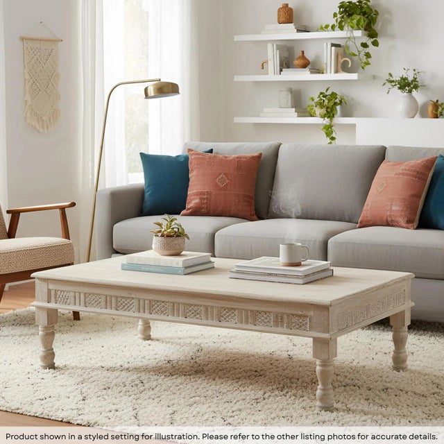Dimensions: 70.5"W X 33"D X 21"H Features: • 100% solid wood construction • Entirely handmade by expert artisans • Vintage...