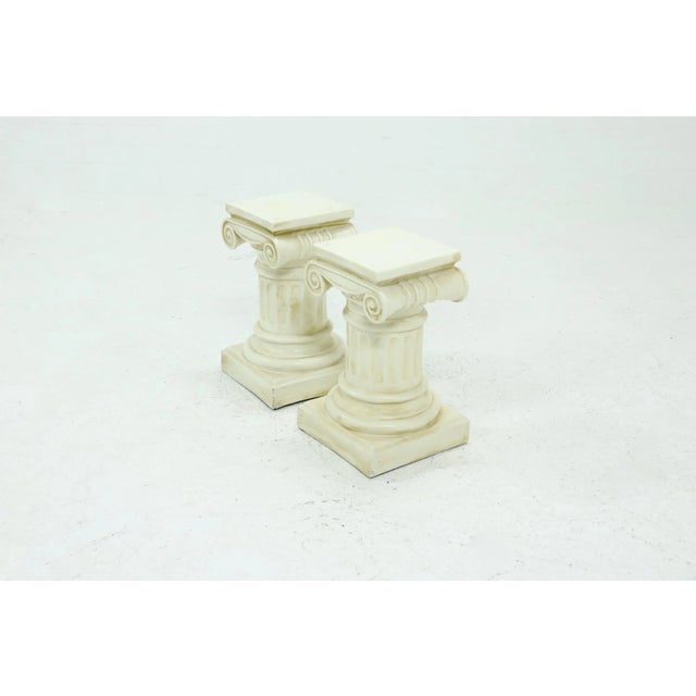 Neoclassical Plaster Pedestal, 1980s For Sale - Image 9 of 10