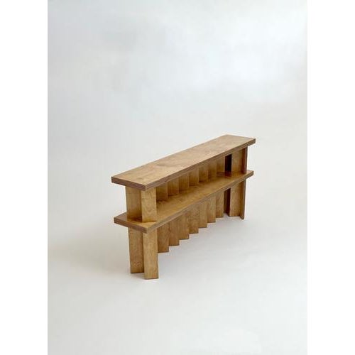 Wood Butterscotch Foundation Console by Goons For Sale - Image 7 of 14