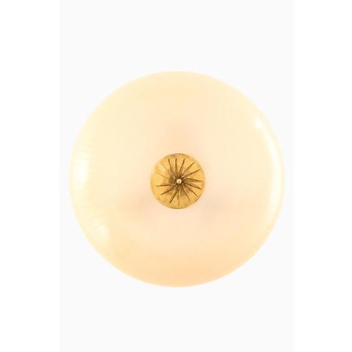 1950s Ceiling Lamp in Brass and Glass from Paavo Tynell, 1950s For Sale - Image 5 of 11