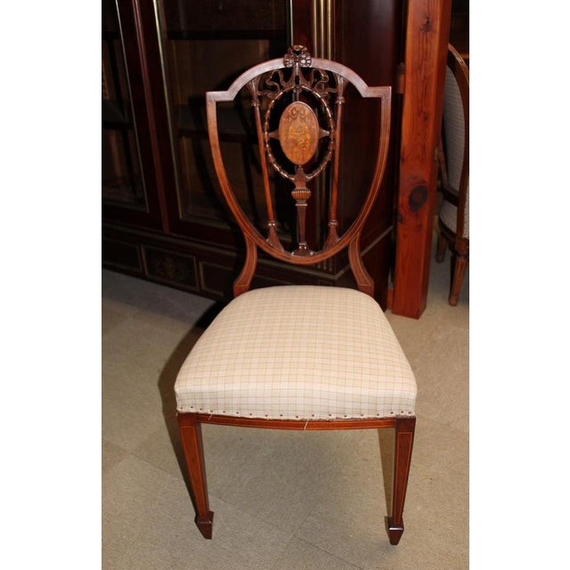 Brown English Mahogany Living Room Set, 1930s, Set of 5 For Sale - Image 8 of 14