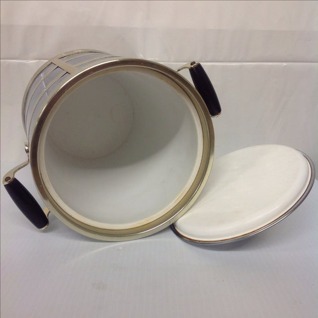 MidCentury Chrome & Brass Ice Bucket Chairish