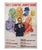 Color lithographic poster for a Bond retrospective program in Italy, featuring Sean Connery at center and painted...