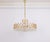 Large Gilt Brass and Crystal Chandelier attributed to Sciolari for Palwa, Germany, 1970s For Sale - Image 9 of 17