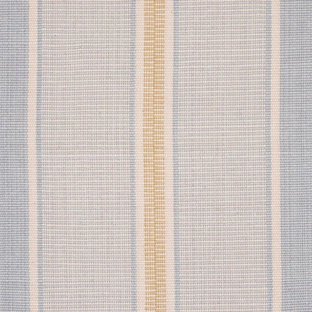 Traditional Schumacher X A Rum Fellow Scoop Stripe Fabric in Breeze For Sale - Image 3 of 4