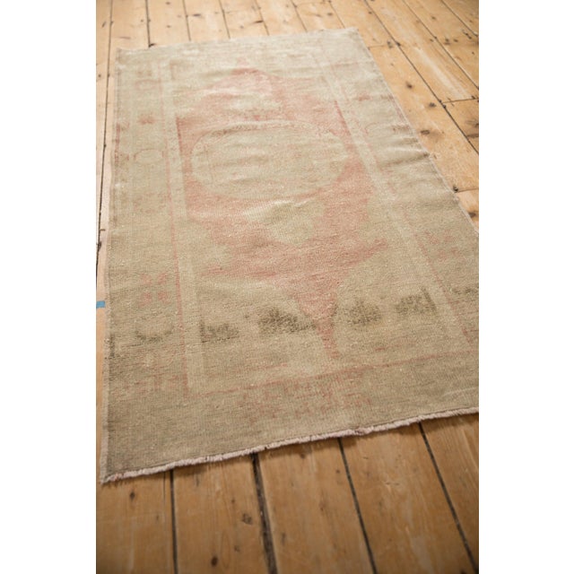 Textile Vintage Distressed Oushak Rug Runner - 2'9" x 5'1" For Sale - Image 7 of 9