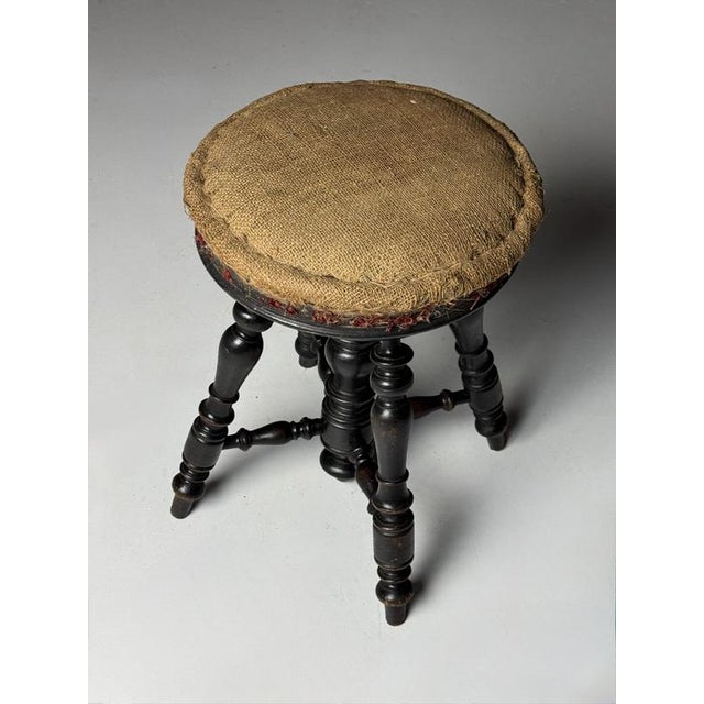 Antique Piano Stool, 1900s For Sale - Image 4 of 14