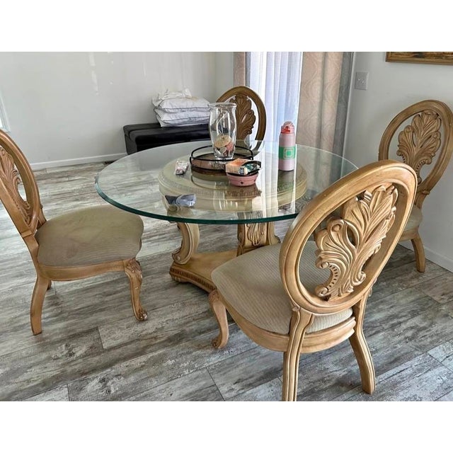 Vintage French Country 5pc Dining Set For Sale - Image 13 of 14