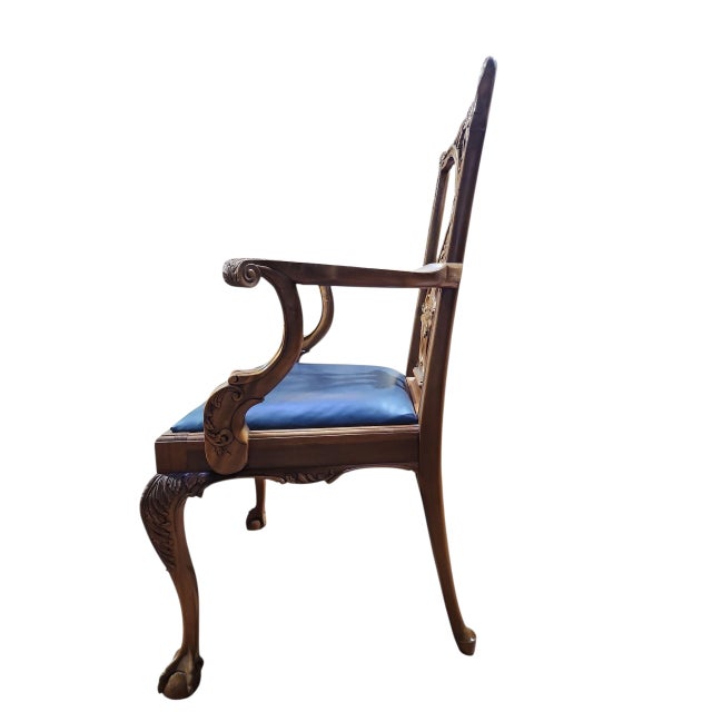 1970s Georgian Furniture Company Mahogany Chippendale Dining Chairs - Set of 6 For Sale - Image 9 of 15