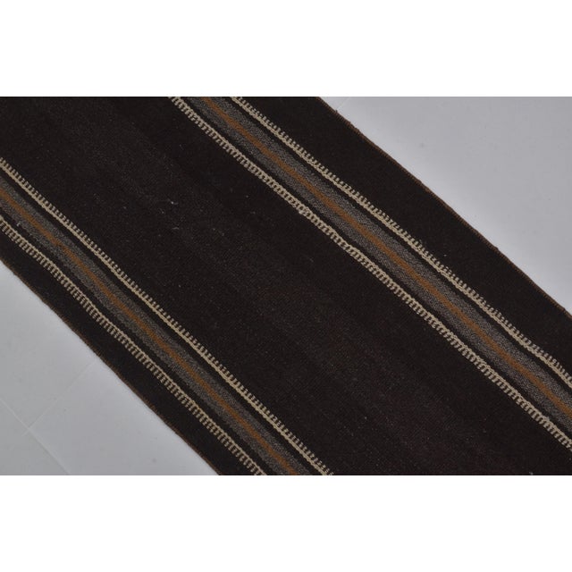 Turkish Turkish Wool Stripe Runner Kilim For Sale - Image 3 of 10