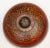 Vintage Asian Red and Black Painted Wooden Round Lidded Box With Metal Ring Handle For Sale - Image 12 of 17