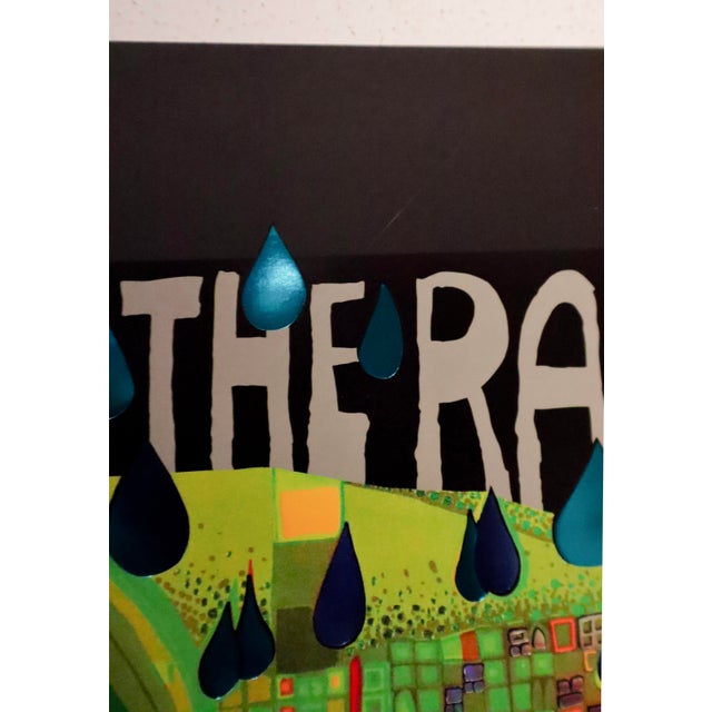 Friedensreich Hundertwasser 2009 Swiss Exhibition Poster - Save the Rain (1983) by Friedensreich Hundertwasser For Sale - Image 4 of 6