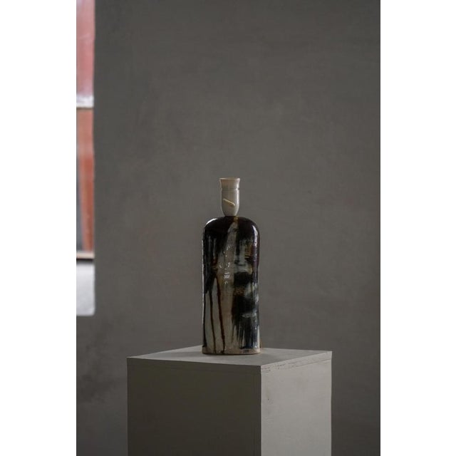 1960s Mid-Century Danish Studio Ceramic Table Lamp from Jeppe Hagedorn-Olsen, 1960s For Sale - Image 5 of 18