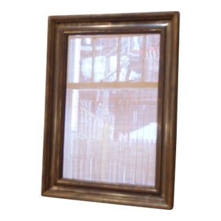 19th Century Pewter Tone Silverleaf Mirror For Sale