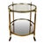 Mid-Century Round Brass and Glass Rolling Trolley For Sale - Image 11 of 11