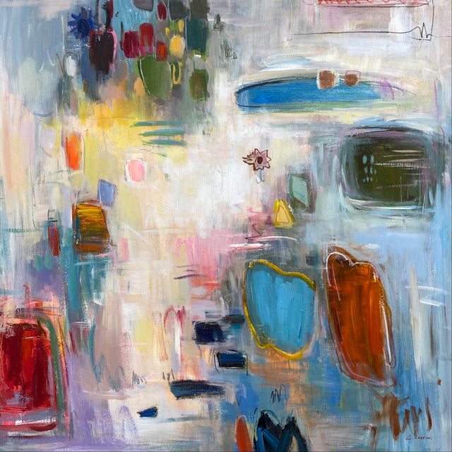 Contemporary Abstract Expressionist Oil Painting For Sale