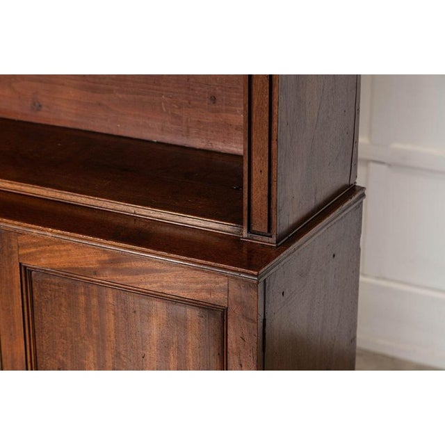 Large Antique English Mahogany Bookcase, 1870 For Sale - Image 12 of 18