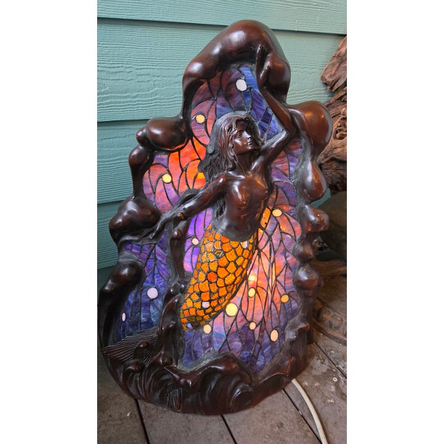 Unveil an enchanting focal point for modern or vintage-inspired interiors with this breathtaking Art Nouveau style stained...