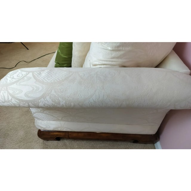 Gorgeous Chinoiserie Chow Leg Sofa by Schnadig International Furniture Talk about a beautiful sofa! This gorgeous...