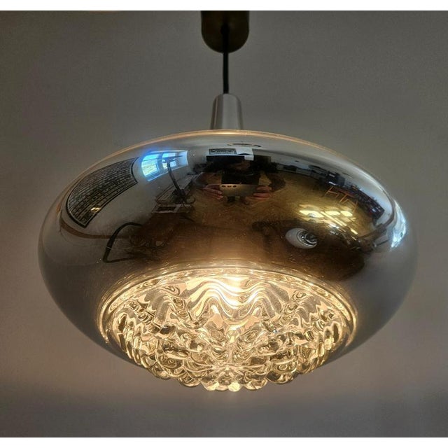 Mid-Century Glass Pendant Light from Peill & Putzler, Germany, 1970s For Sale - Image 12 of 13