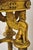 Late 20th Century Egyptian Revival Gold Giltwood Marble Top Sphinx Pedestal Side Table Plant Stand For Sale - Image 4 of 12