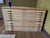 Stackable set of four flat file cabinets. Each cabinet contains five drawers each with an internal storage size of...
