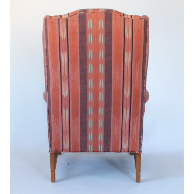 Late 20th Century Vintage Bachman Chippendale Style Wingback Chair For Sale - Image 5 of 13