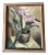 Original Vintage 1940’s Modernist Still Life Painting Orchids For Sale