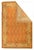 The soft tangerine field shows alternating, offset rows of short racemes and secondary flower devise. The straw border...