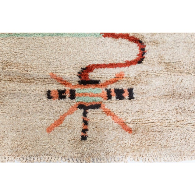 Mid 20th Century Doris Leslie Blau Vintage French Art Deco Rug – Minimalist Geometry For Sale - Image 5 of 8