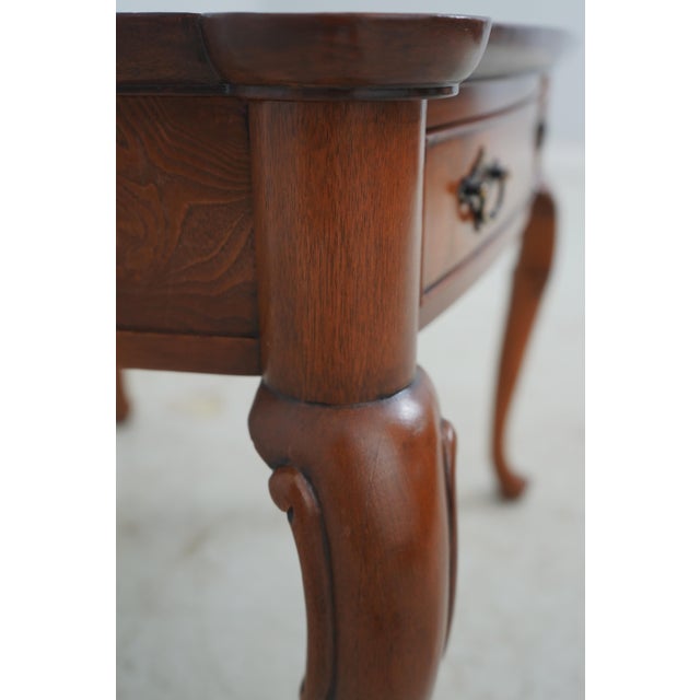 Pair Hekman George III Burl Walnut End Tables For Sale - Image 13 of 18