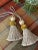 Pair of Satin Beaded Key Tassels in Antique Mineral Color With Cut Velvet Ruche For Sale - Image 9 of 13