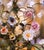 Early 20th Century Early 20th Century French Floral Porcelain and Iron Three-Light Chandelier For Sale - Image 5 of 11