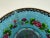 Sky Blue Vintage Mid 20th Century Chinese Cloisonné Decorative Bowl in Brilliant Sky Blue With Floral Motif For Sale - Image 8 of 16