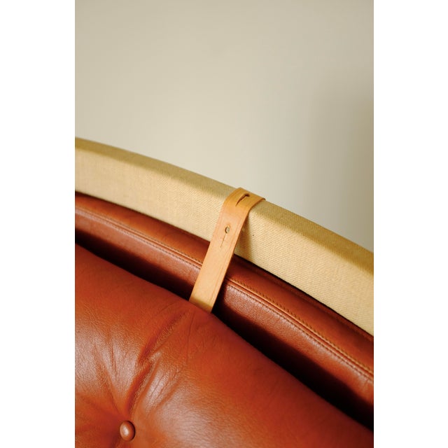 Leather and Canvas Pernilla Chair by Bruno Mathsson For Sale - Image 9 of 16
