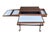 Paul McCobb Style Mid-Century Walnut Bar Cart With Brass Accents For Sale - Image 10 of 14