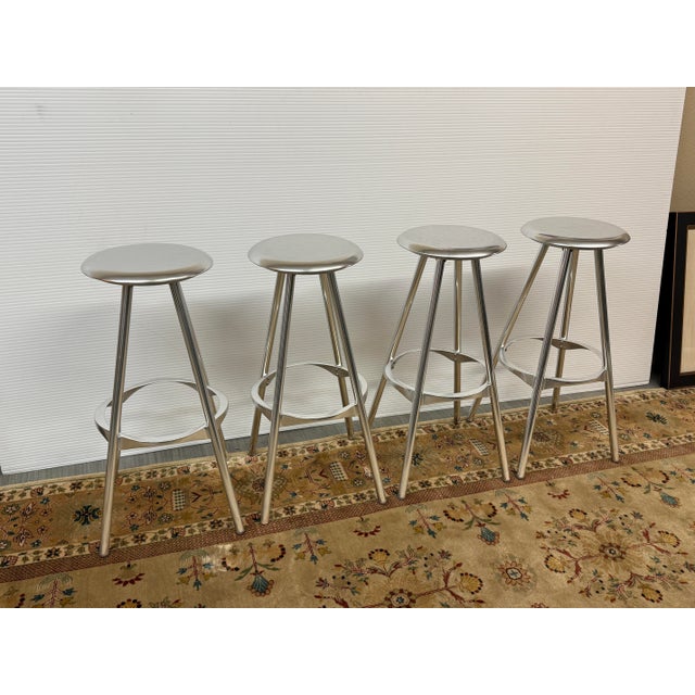 Late 20th Century Pepe Cortes for Knoll Jamaica Bar Stools, Pair For Sale - Image 5 of 12